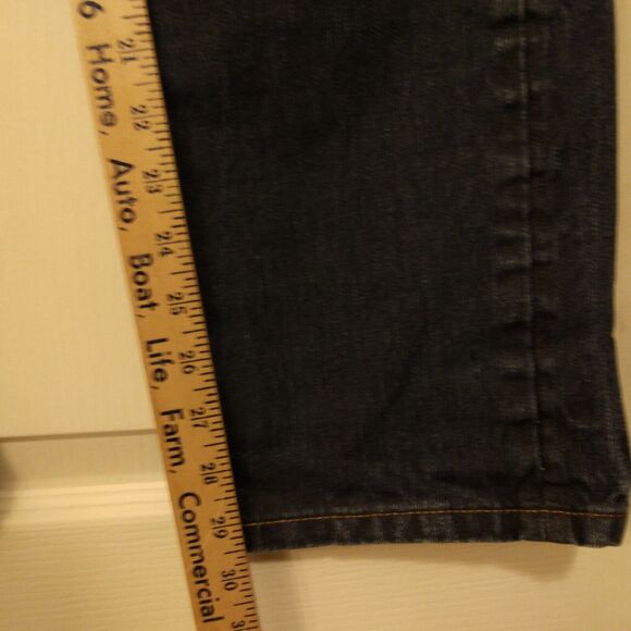 Express jeans mens 36x32 blue denim Rocco slim fit skinny jeans cotton dark wash - Picture 6 of 10